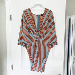 Vici striped mini dress